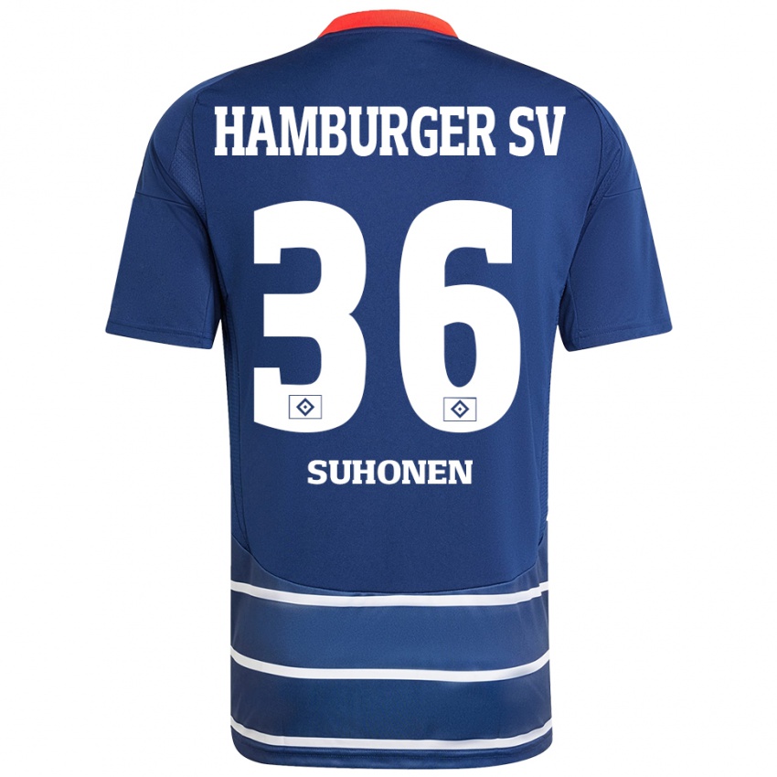 Hombre Camiseta Anssi Suhonen #36 Azul Oscuro 2ª Equipación 2024/25 La Camisa México