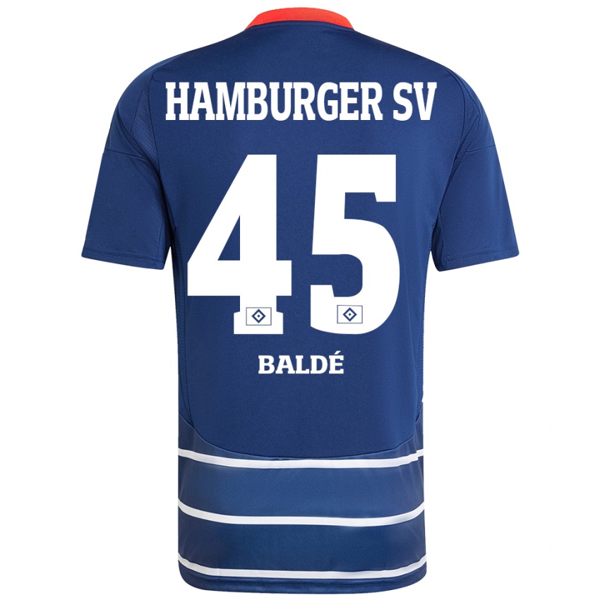 Hombre Camiseta Fabio Baldé #45 Azul Oscuro 2ª Equipación 2024/25 La Camisa México