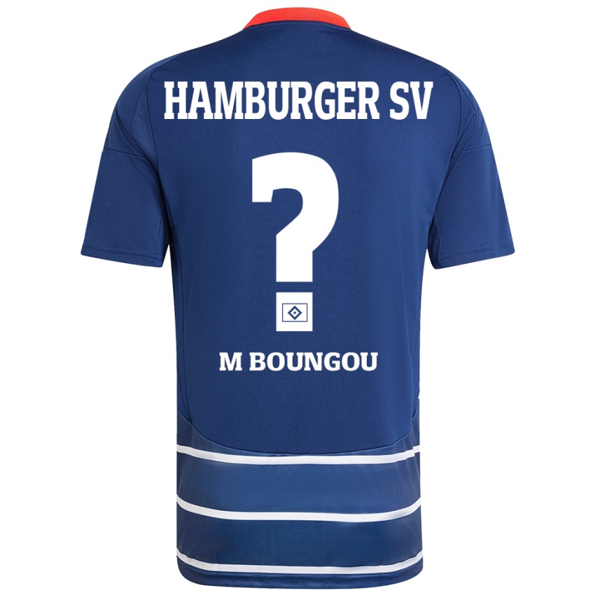 Hombre Camiseta Edmond Loubongo-M'boungou #0 Azul Oscuro 2ª Equipación 2024/25 La Camisa México