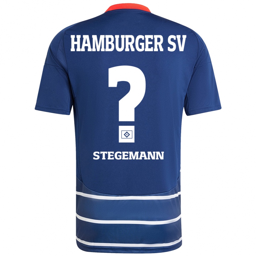 Hombre Camiseta Jean-Pierre Stegemann #0 Azul Oscuro 2ª Equipación 2024/25 La Camisa México