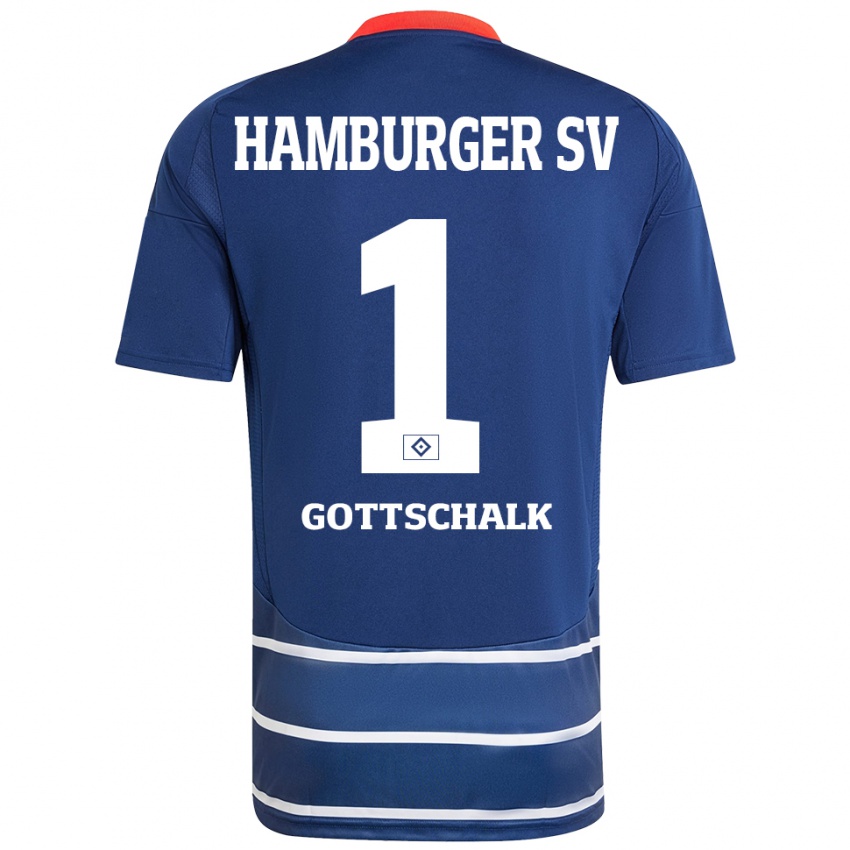 Hombre Camiseta Juri Gottschalk #1 Azul Oscuro 2ª Equipación 2024/25 La Camisa México