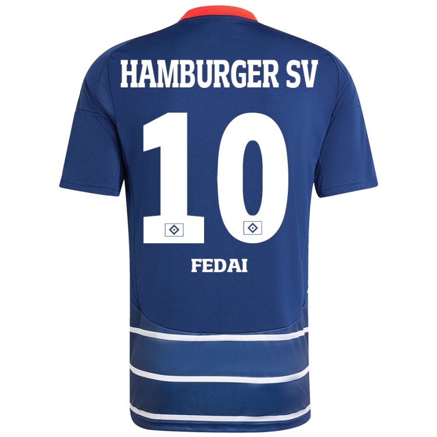 Hombre Camiseta Martin Fedai #10 Azul Oscuro 2ª Equipación 2024/25 La Camisa México