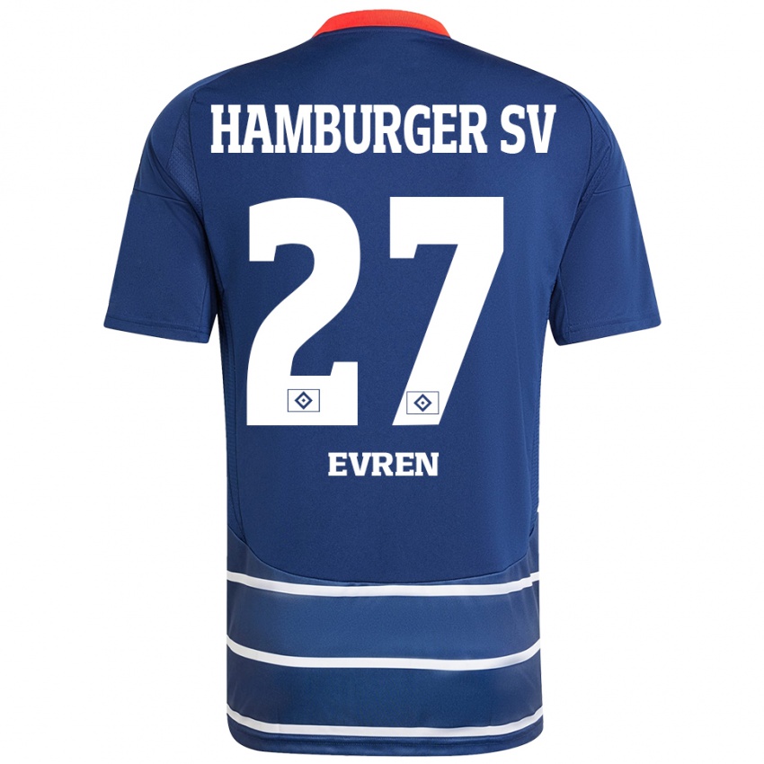 Hombre Camiseta Batuhan Evren #27 Azul Oscuro 2ª Equipación 2024/25 La Camisa México