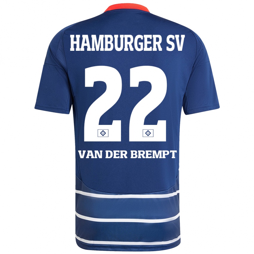 Hombre Camiseta Ignace Van Der Brempt #22 Azul Oscuro 2ª Equipación 2024/25 La Camisa México