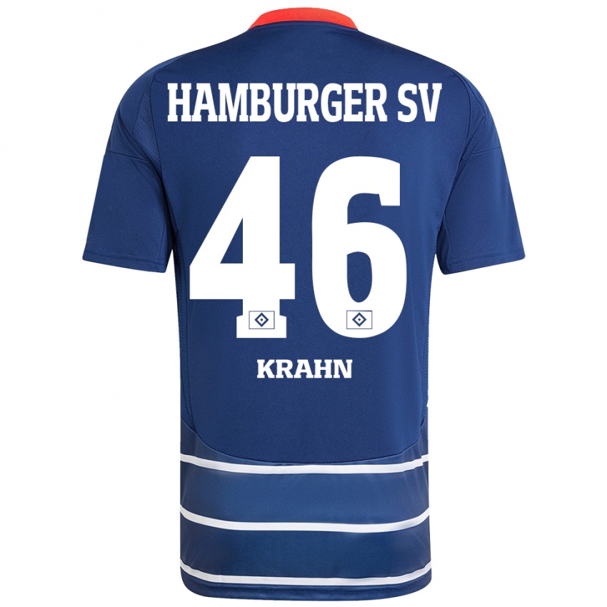 Hombre Camiseta Elijah Krahn #46 Azul Oscuro 2ª Equipación 2024/25 La Camisa México