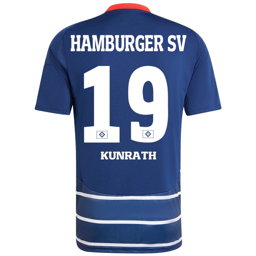 Hombre Camiseta Lina Kunrath #19 Azul Oscuro 2ª Equipación 2024/25 La Camisa México