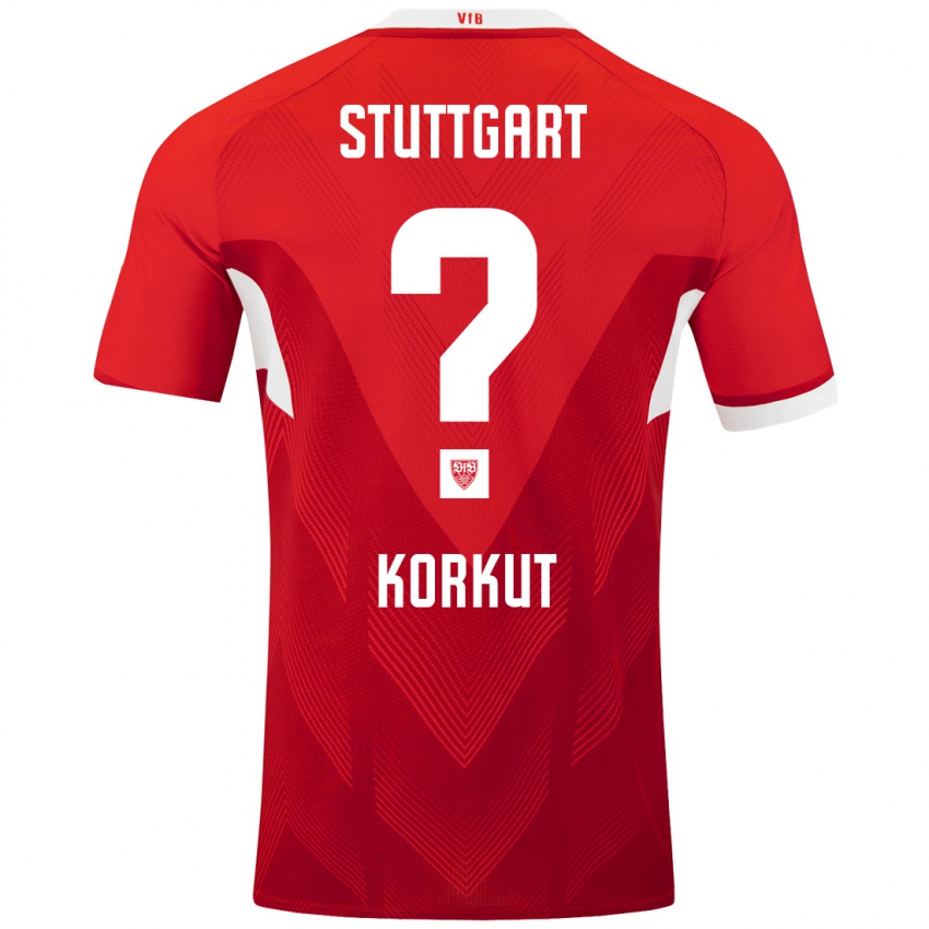 Hombre Camiseta Efe Korkut #0 Rojo Blanco 2ª Equipación 2024/25 La Camisa México