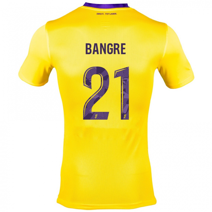 Hombre Camiseta Mamady Bangré #21 Amarillo Morado 2ª Equipación 2024/25 La Camisa México