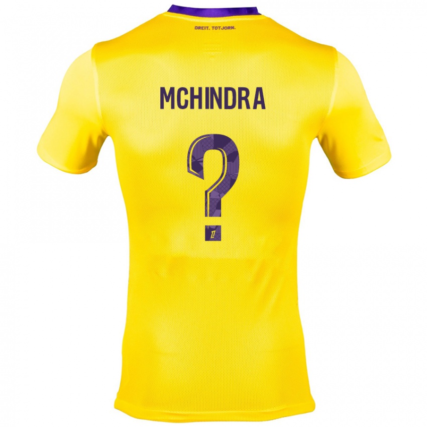 Hombre Camiseta Naime Said Mchindra #0 Amarillo Morado 2ª Equipación 2024/25 La Camisa México