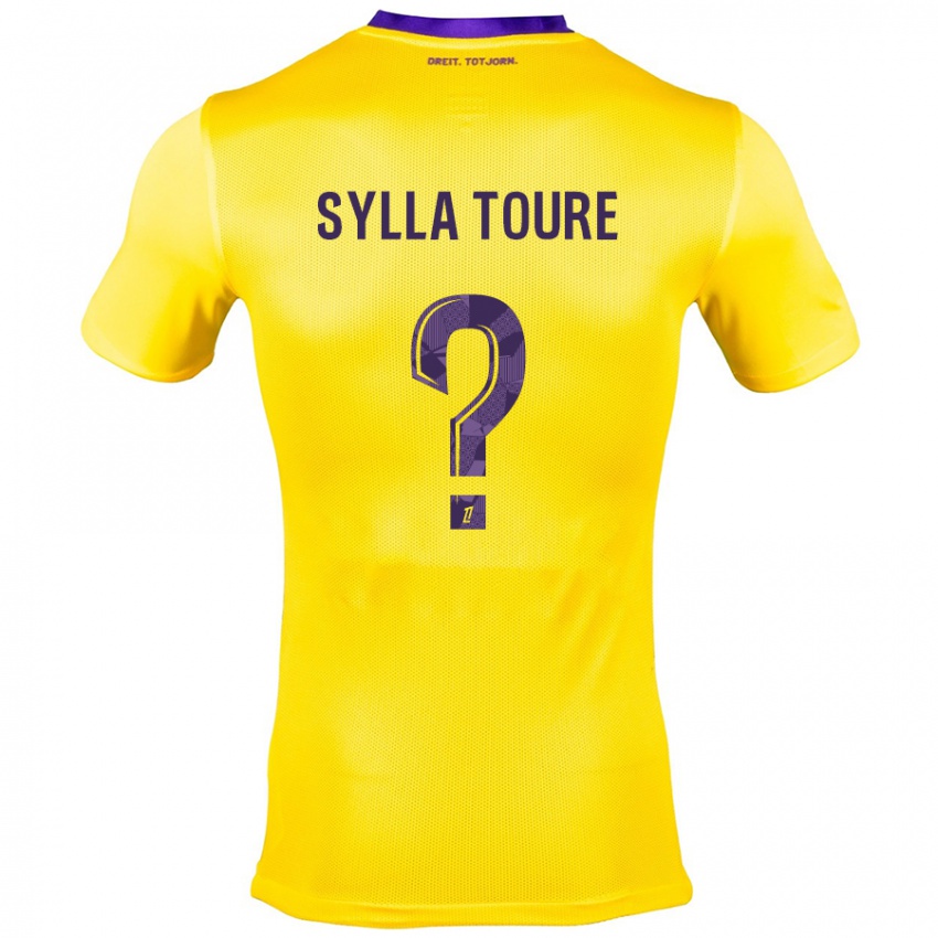 Hombre Camiseta Ismael Sylla Touré #0 Amarillo Morado 2ª Equipación 2024/25 La Camisa México