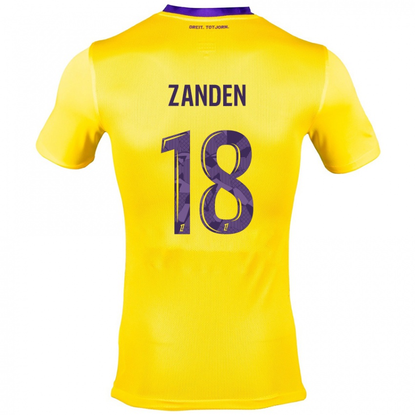 Hombre Camiseta Oliver Zandén #18 Amarillo Morado 2ª Equipación 2024/25 La Camisa México