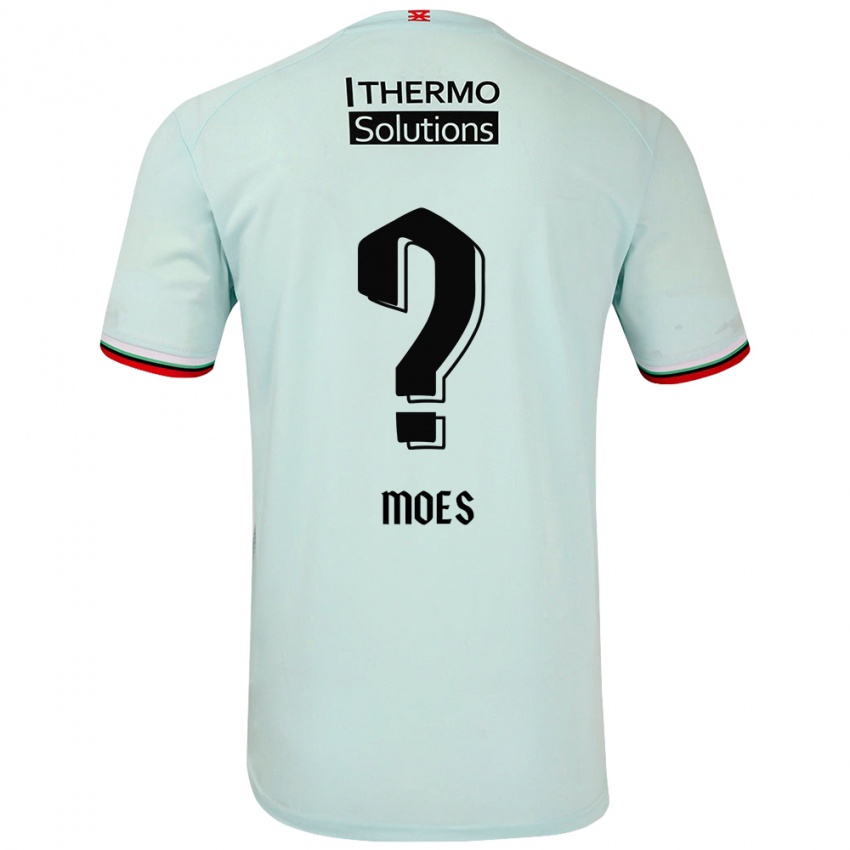 Hombre Camiseta Lucas Moes #0 Verde Claro 2ª Equipación 2024/25 La Camisa México