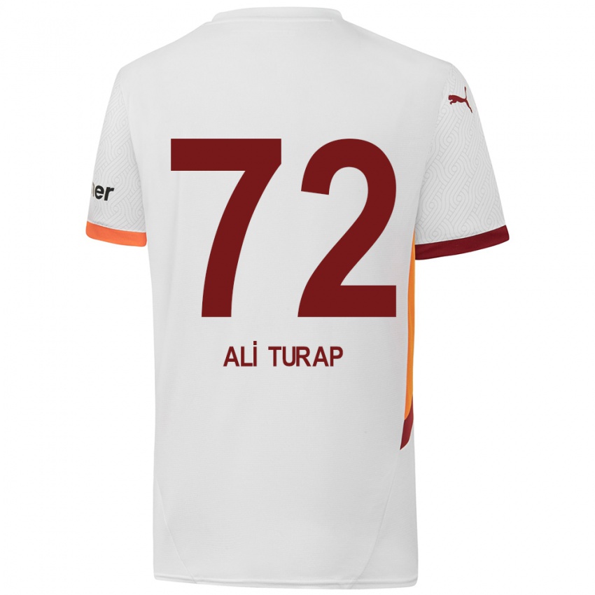 Hombre Camiseta Ali Turap Bülbül #72 Blanco Amarillo Rojo 2ª Equipación 2024/25 La Camisa México