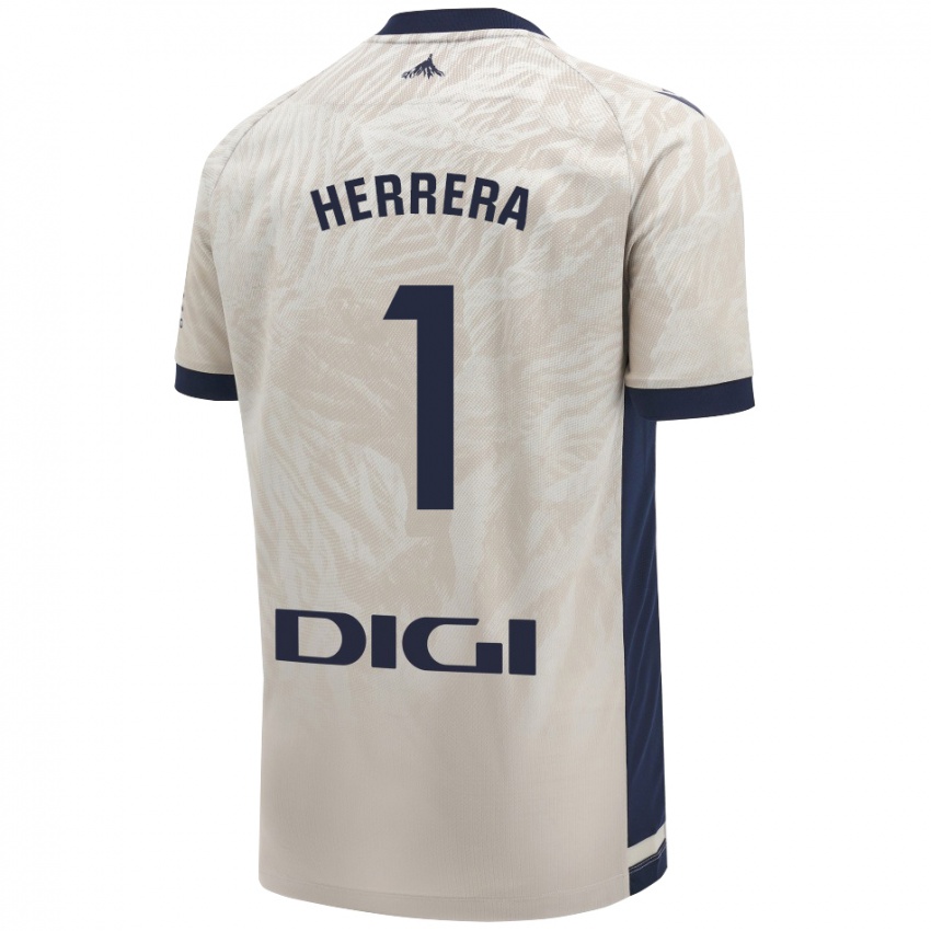 Hombre Camiseta Sergio Herrera #1 Gris Claro 2ª Equipación 2024/25 La Camisa México