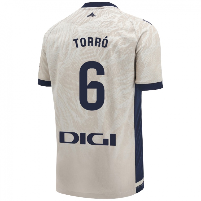 Hombre Camiseta Lucas Torró #6 Gris Claro 2ª Equipación 2024/25 La Camisa México