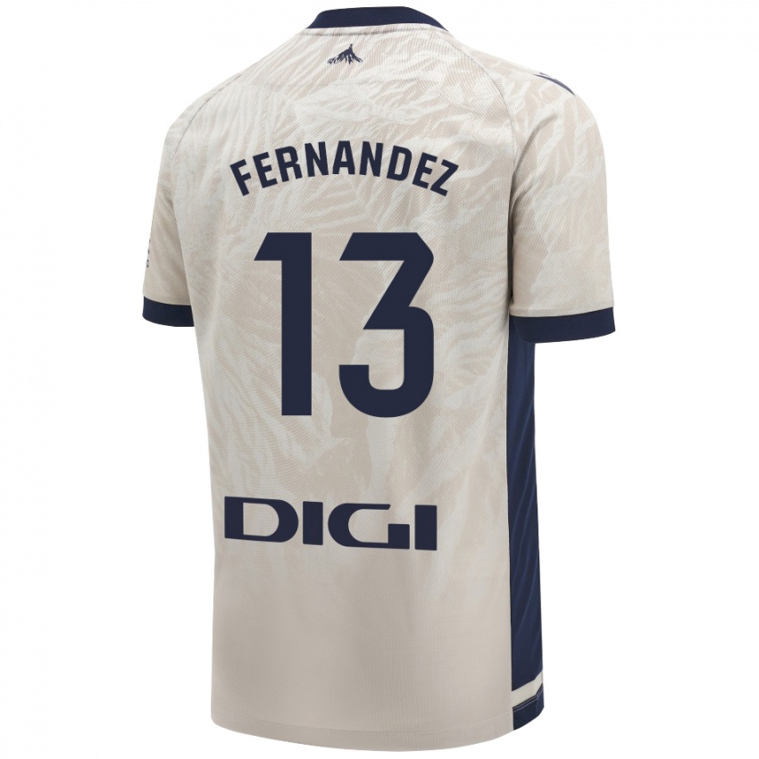 Hombre Camiseta Aitor Fernández #13 Gris Claro 2ª Equipación 2024/25 La Camisa México