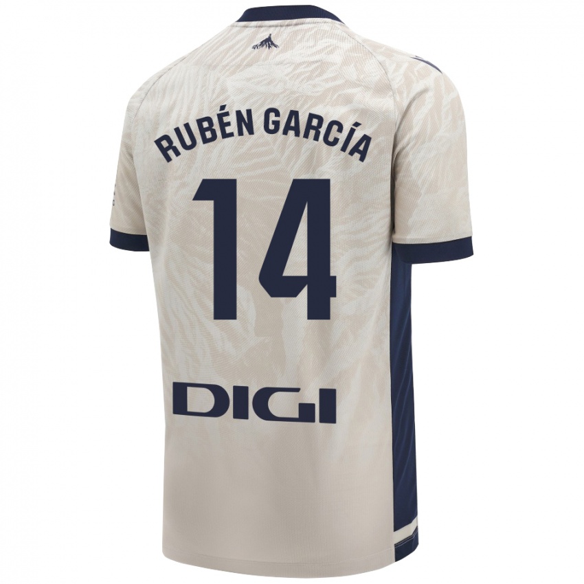 Hombre Camiseta Rubén García #14 Gris Claro 2ª Equipación 2024/25 La Camisa México