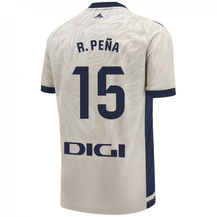 Hombre Camiseta Ruben Pena #15 Gris Claro 2ª Equipación 2024/25 La Camisa México