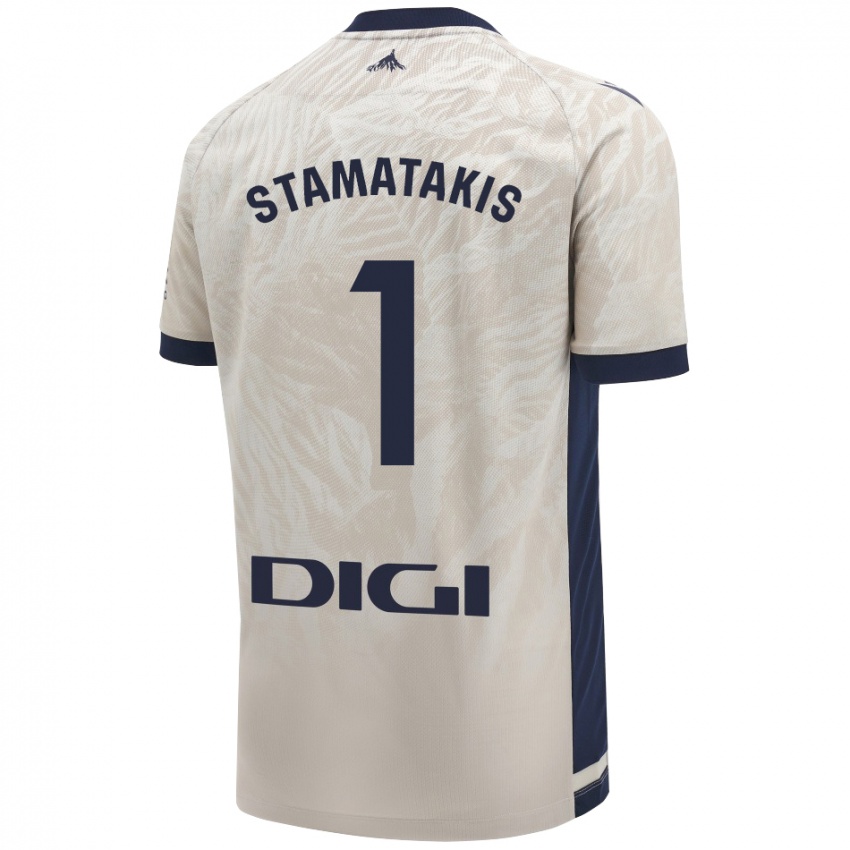 Hombre Camiseta Dimitrios Stamatakis #1 Gris Claro 2ª Equipación 2024/25 La Camisa México