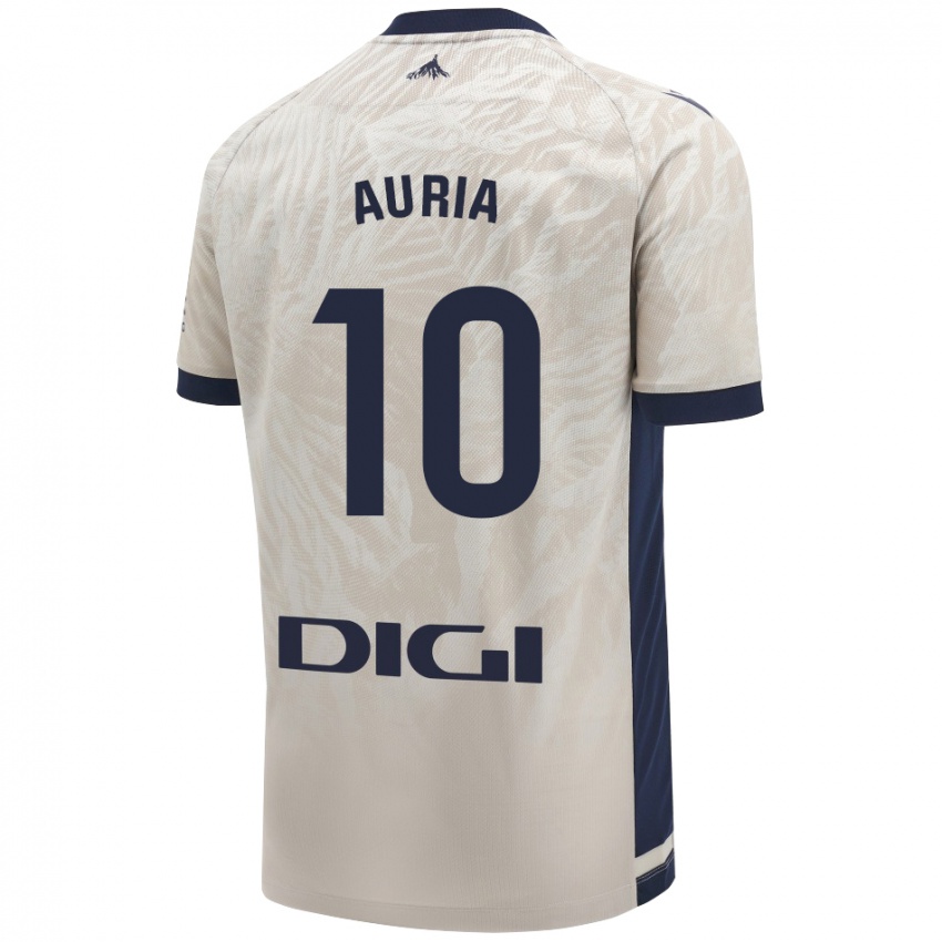 Hombre Camiseta Miguel Auria #10 Gris Claro 2ª Equipación 2024/25 La Camisa México