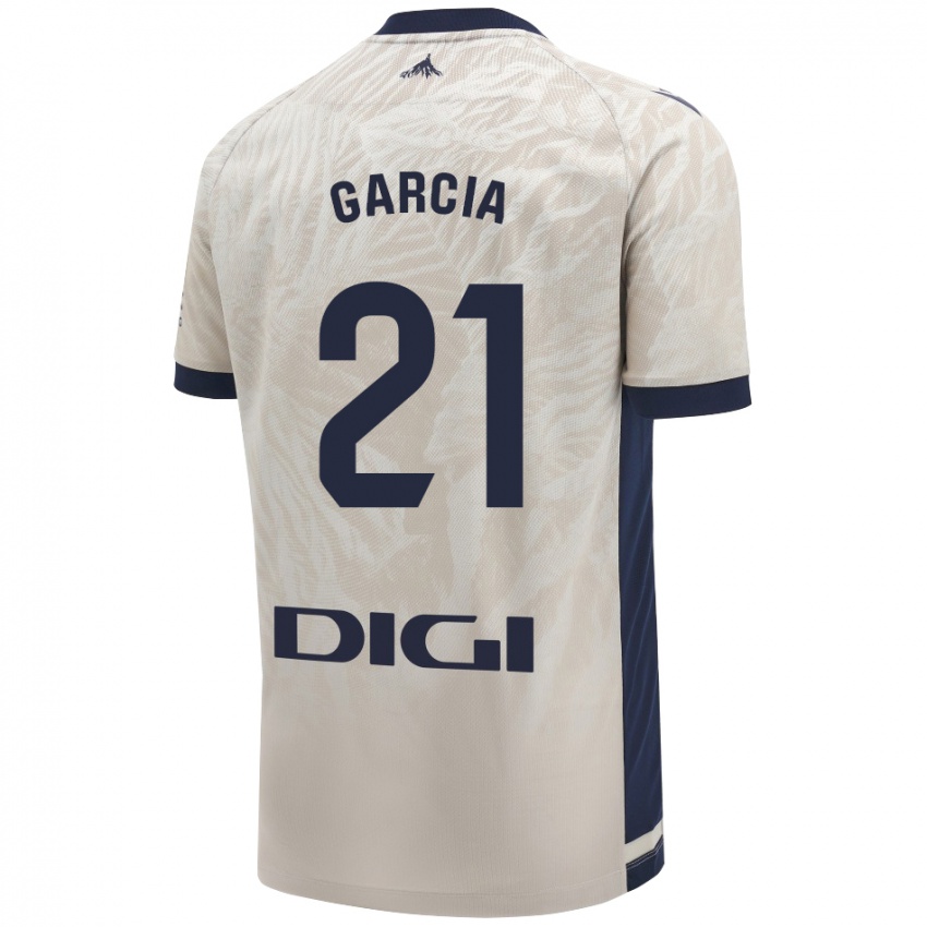 Hombre Camiseta Jon García #21 Gris Claro 2ª Equipación 2024/25 La Camisa México