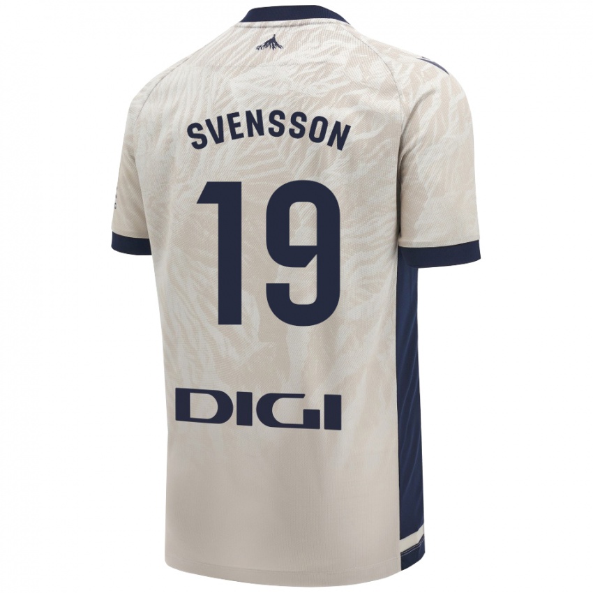 Hombre Camiseta Max Svensson #19 Gris Claro 2ª Equipación 2024/25 La Camisa México