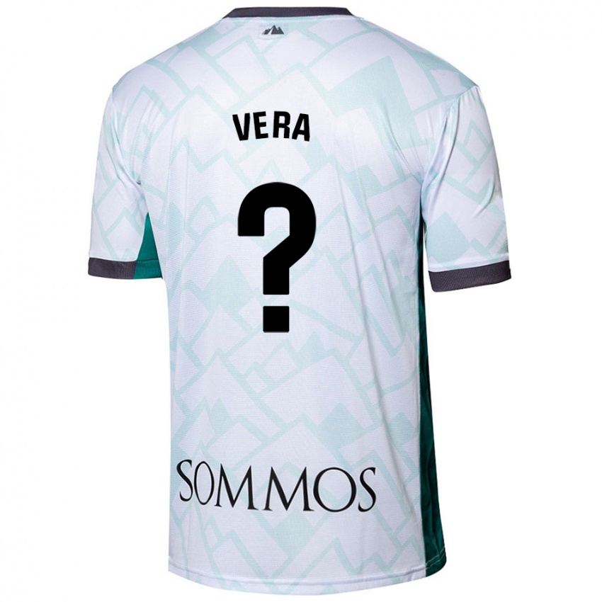 Hombre Camiseta Ángel Vera #0 Blanco Verde 2ª Equipación 2024/25 La Camisa México