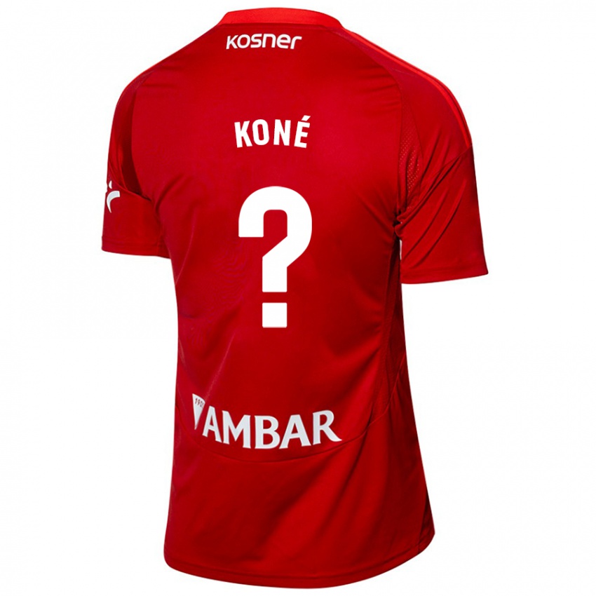 Hombre Camiseta Lacine Koné #0 Blanco Azul 2ª Equipación 2024/25 La Camisa México