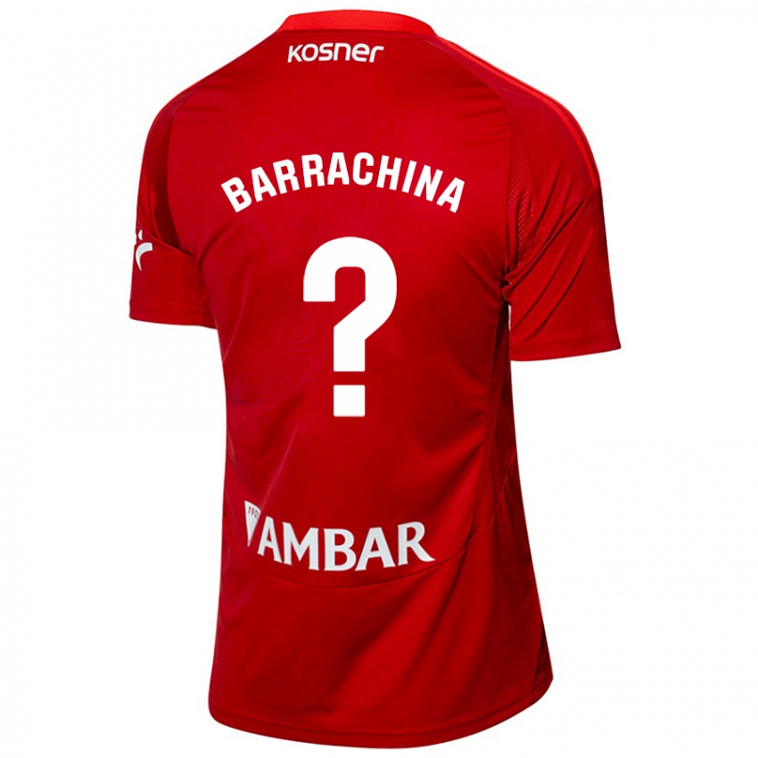 Hombre Camiseta Hugo Barrachina #0 Blanco Azul 2ª Equipación 2024/25 La Camisa México