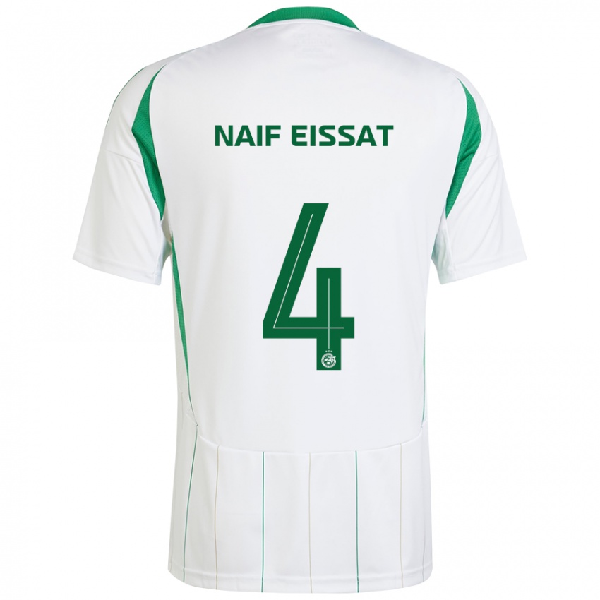 Hombre Camiseta Lisav Naif Eissat #4 Blanco Verde 2ª Equipación 2024/25 La Camisa México