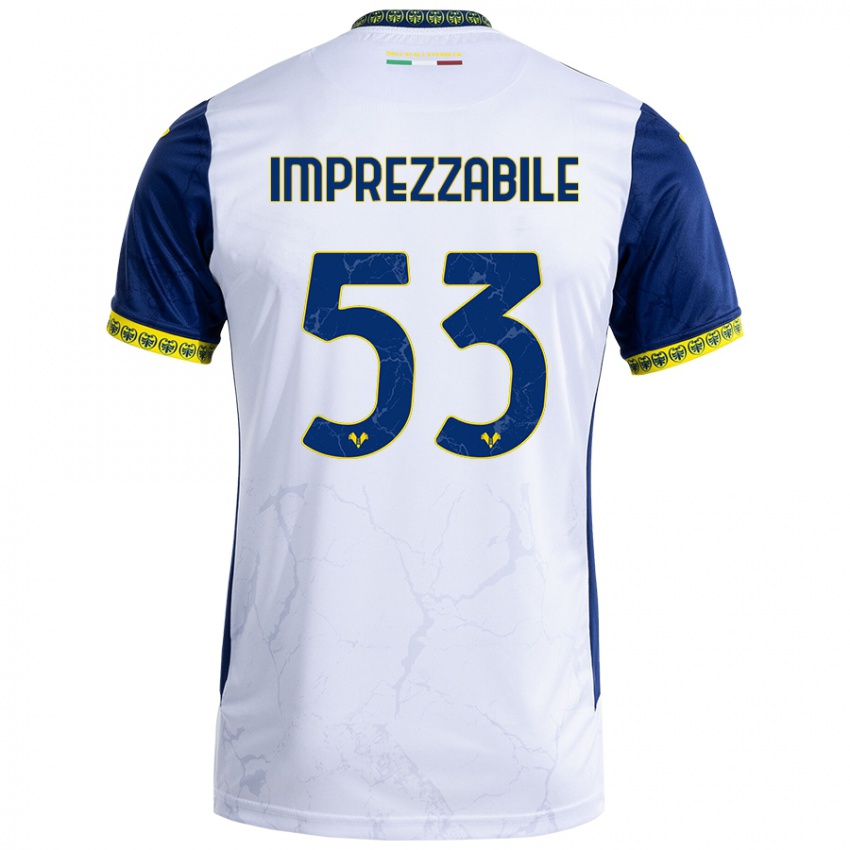 Hombre Camiseta Francesca Imprezzabile #53 Blanco Azul 2ª Equipación 2024/25 La Camisa México