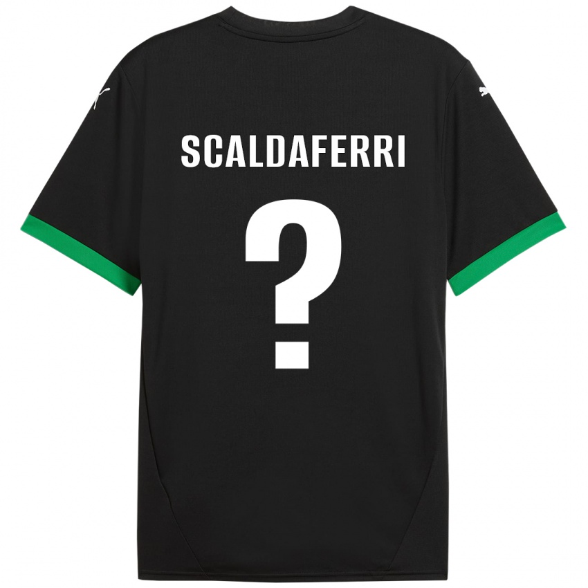 Mujer Camiseta Andrea Scaldaferri #0 Negro Verde Oscuro 1ª Equipación 2024/25 La Camisa México