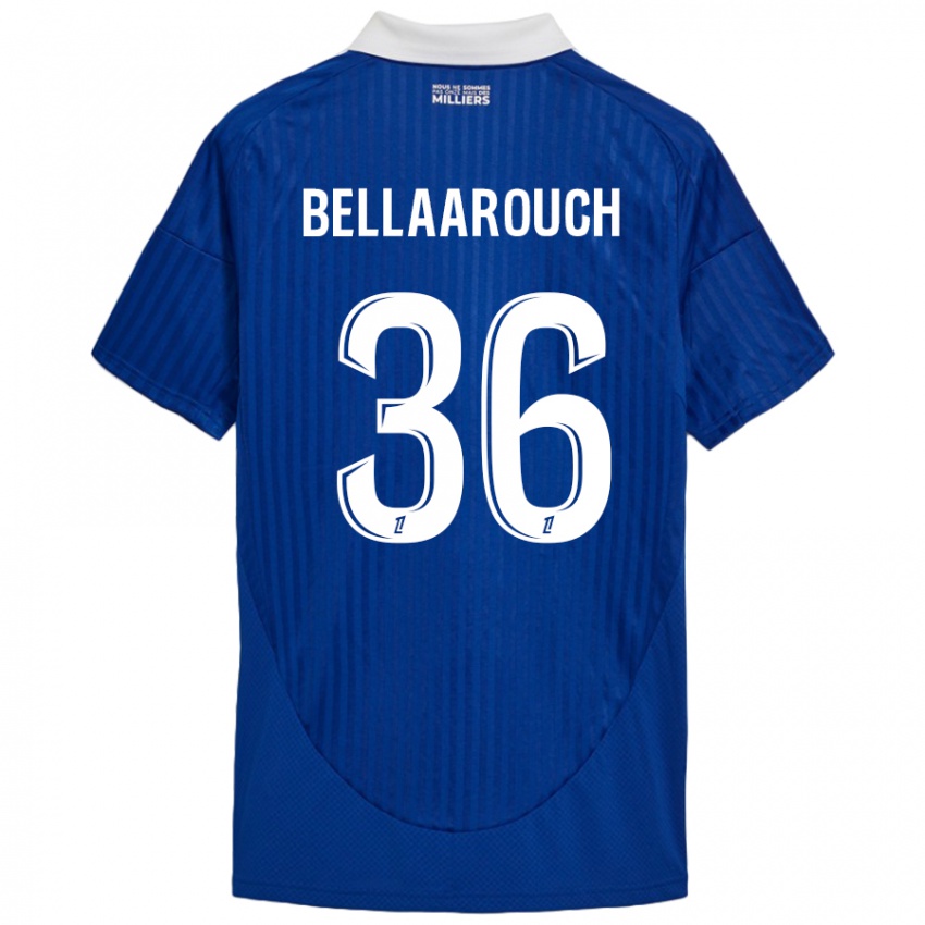 Mujer Camiseta Alaa Bellaarouch #36 Azul Blanco 1ª Equipación 2024/25 La Camisa México