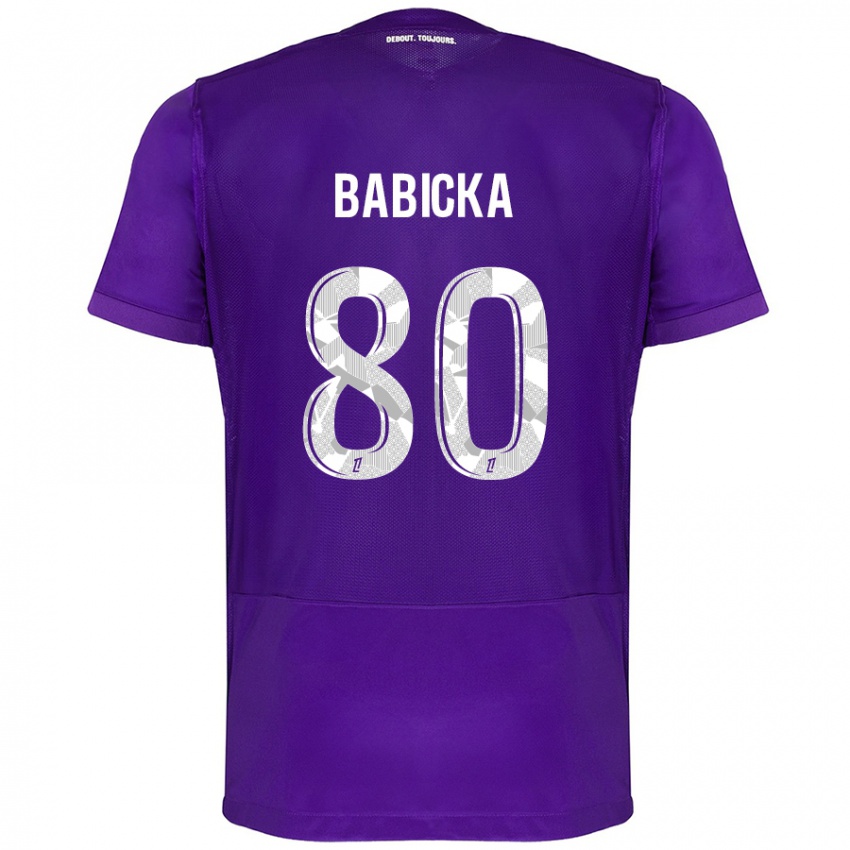 Mujer Camiseta Shavy Babicka #80 Morado Blanco 1ª Equipación 2024/25 La Camisa México