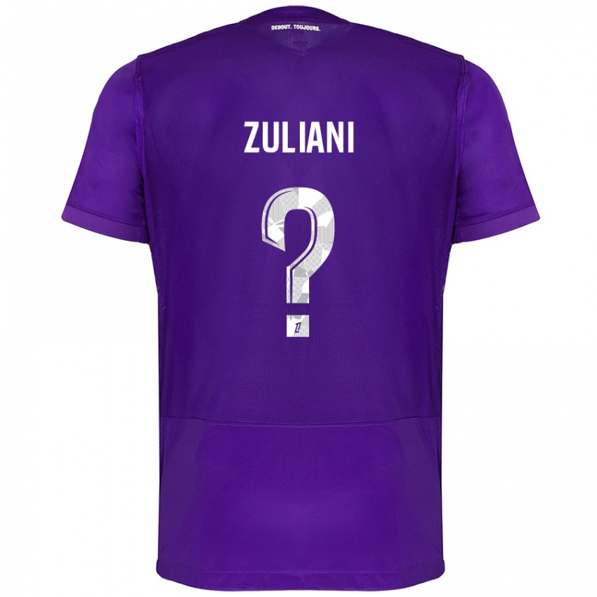 Mujer Camiseta Edhy Zuliani #0 Morado Blanco 1ª Equipación 2024/25 La Camisa México