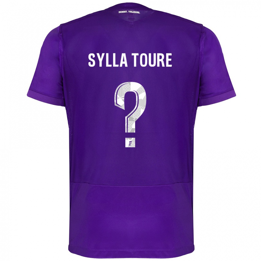 Mujer Camiseta Ismael Sylla Touré #0 Morado Blanco 1ª Equipación 2024/25 La Camisa México