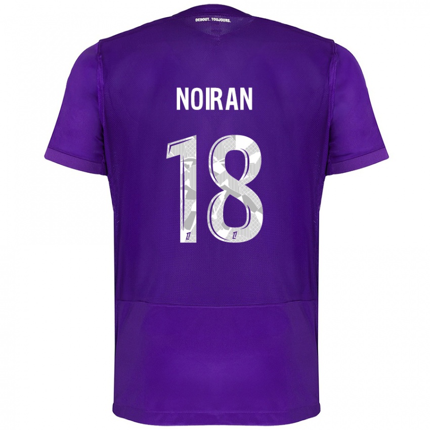 Mujer Camiseta Clara Noiran #18 Morado Blanco 1ª Equipación 2024/25 La Camisa México