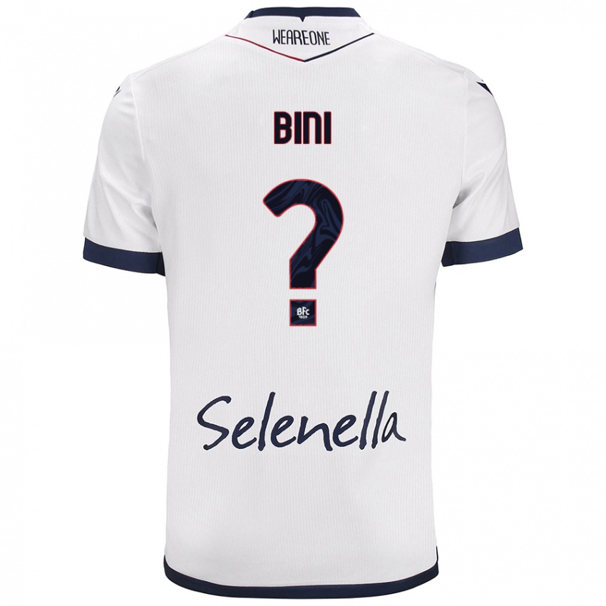 Mujer Camiseta Cesare Bini #0 Blanco Azul Real 2ª Equipación 2024/25 La Camisa México