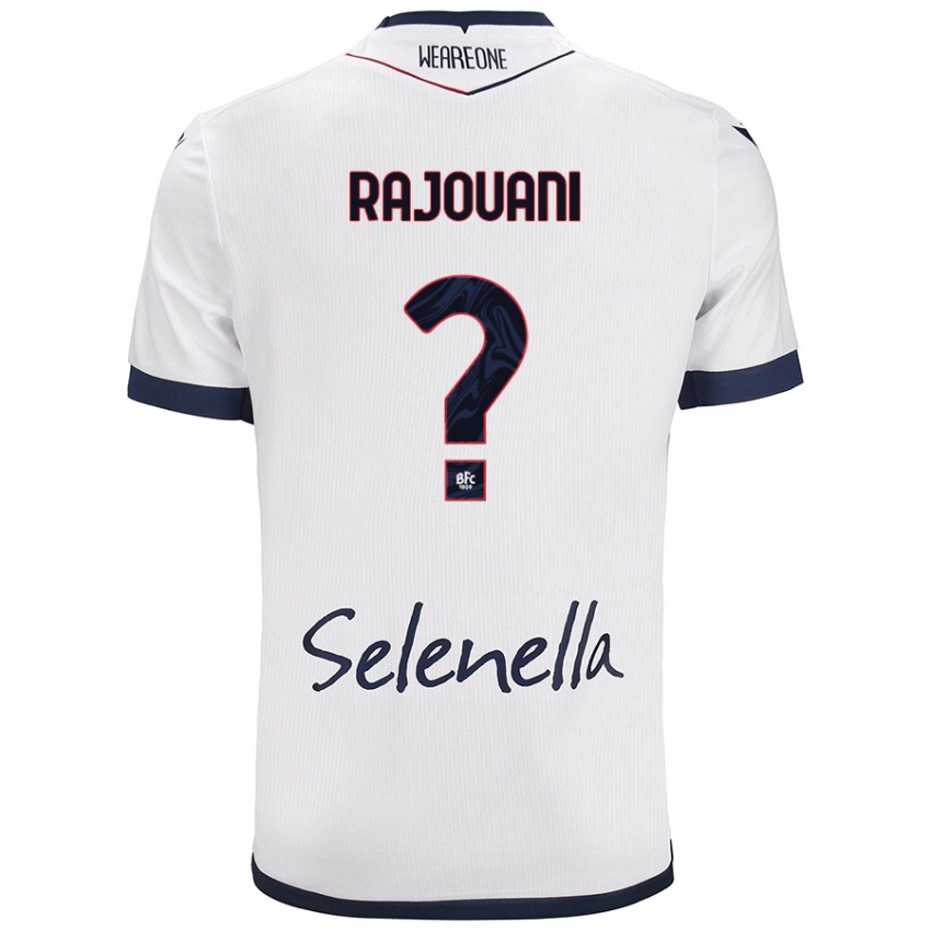 Mujer Camiseta Yassir Rajouani #0 Blanco Azul Real 2ª Equipación 2024/25 La Camisa México