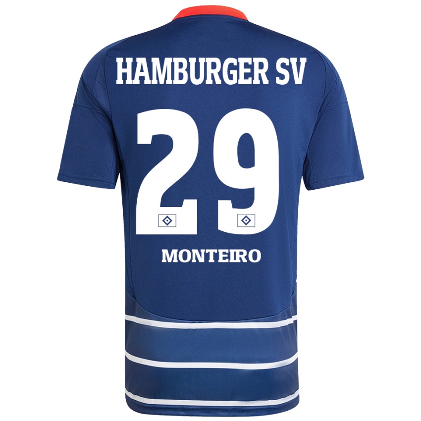 Mujer Camiseta Alfa Monteiro #29 Azul Oscuro 2ª Equipación 2024/25 La Camisa México