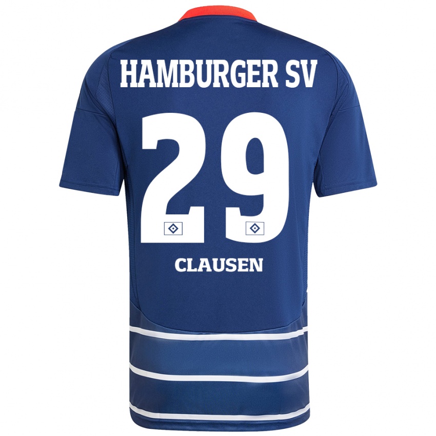 Mujer Camiseta Lina Clausen #29 Azul Oscuro 2ª Equipación 2024/25 La Camisa México