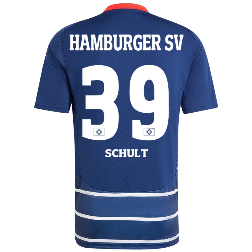 Mujer Camiseta Almuth Schult #39 Azul Oscuro 2ª Equipación 2024/25 La Camisa México