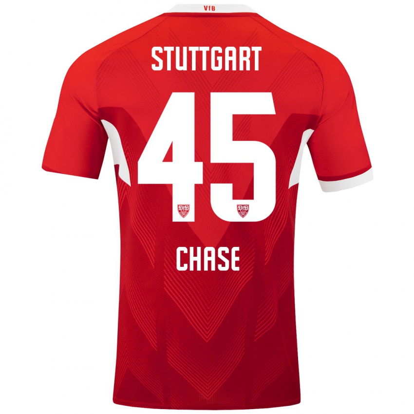 Mujer Camiseta Anrie Chase #45 Rojo Blanco 2ª Equipación 2024/25 La Camisa México