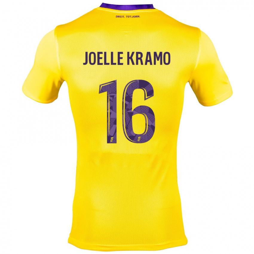 Mujer Camiseta Marie Joelle Kramo #16 Amarillo Morado 2ª Equipación 2024/25 La Camisa México