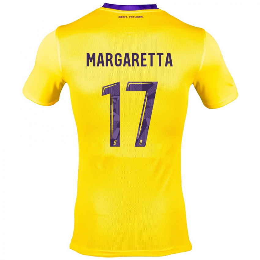 Mujer Camiseta Jessica Margaretta #17 Amarillo Morado 2ª Equipación 2024/25 La Camisa México