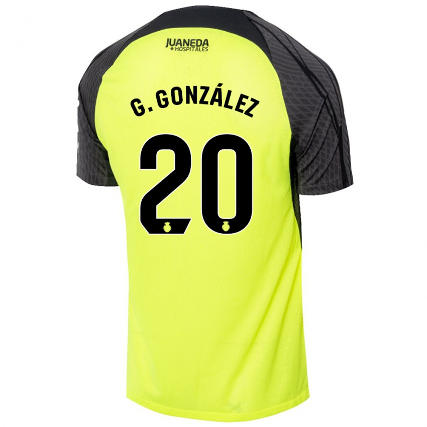 Mujer Camiseta Giovanni González #20 Verde Fluorescente Negro 2ª Equipación 2024/25 La Camisa México