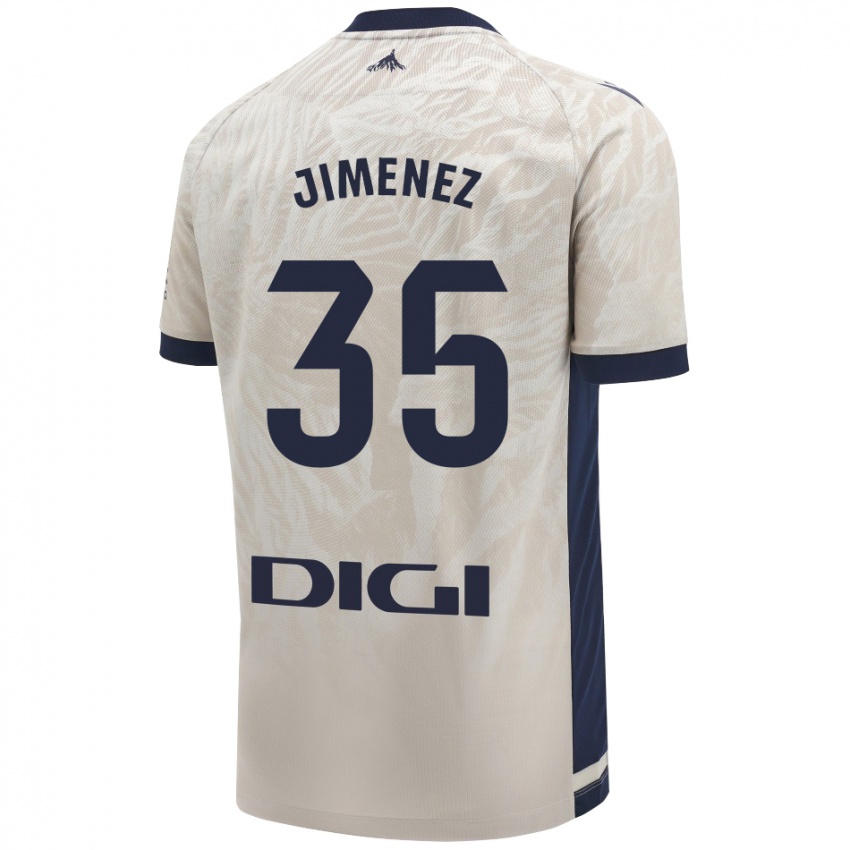 Mujer Camiseta Álex Jimenez #35 Gris Claro 2ª Equipación 2024/25 La Camisa México