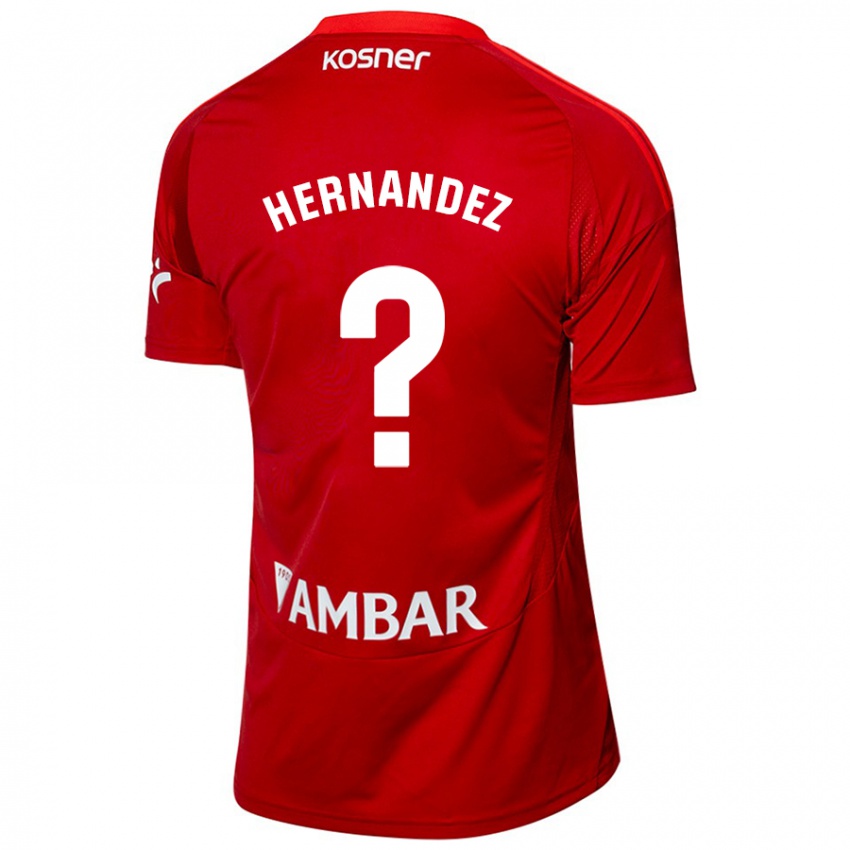 Mujer Camiseta Diego Hernández #0 Blanco Azul 2ª Equipación 2024/25 La Camisa México