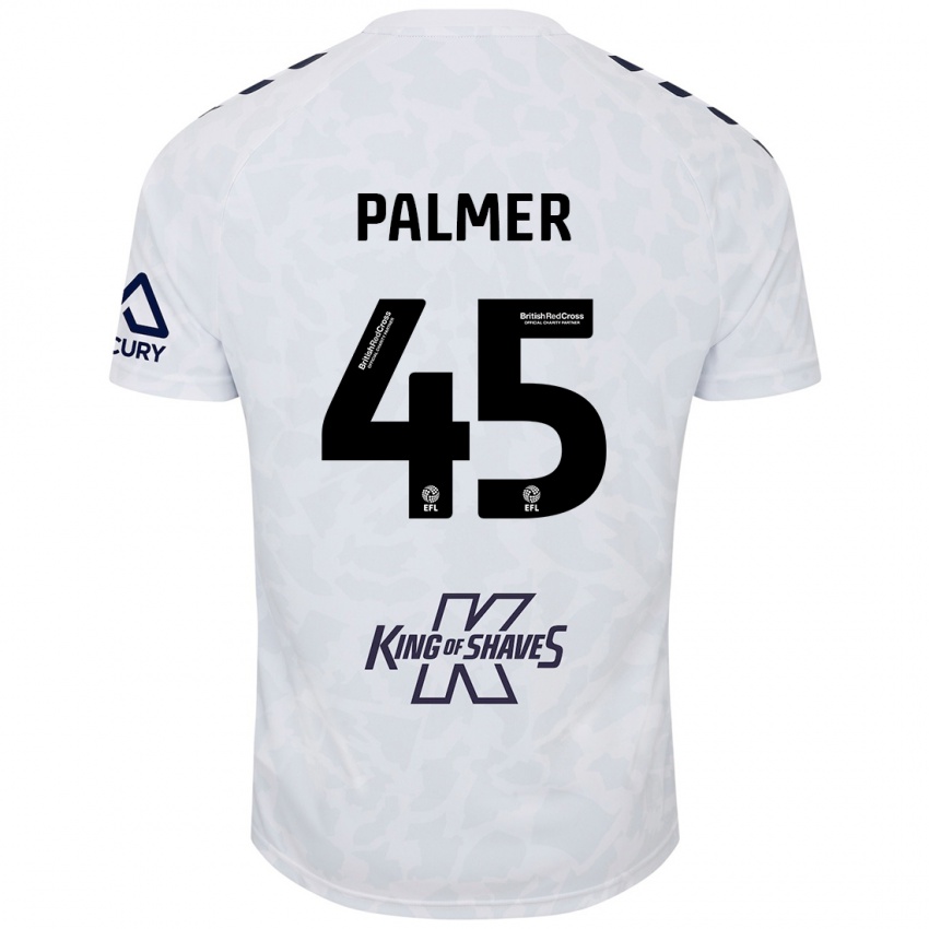 Mujer Camiseta Kasey Palmer #45 Blanco 2ª Equipación 2024/25 La Camisa México