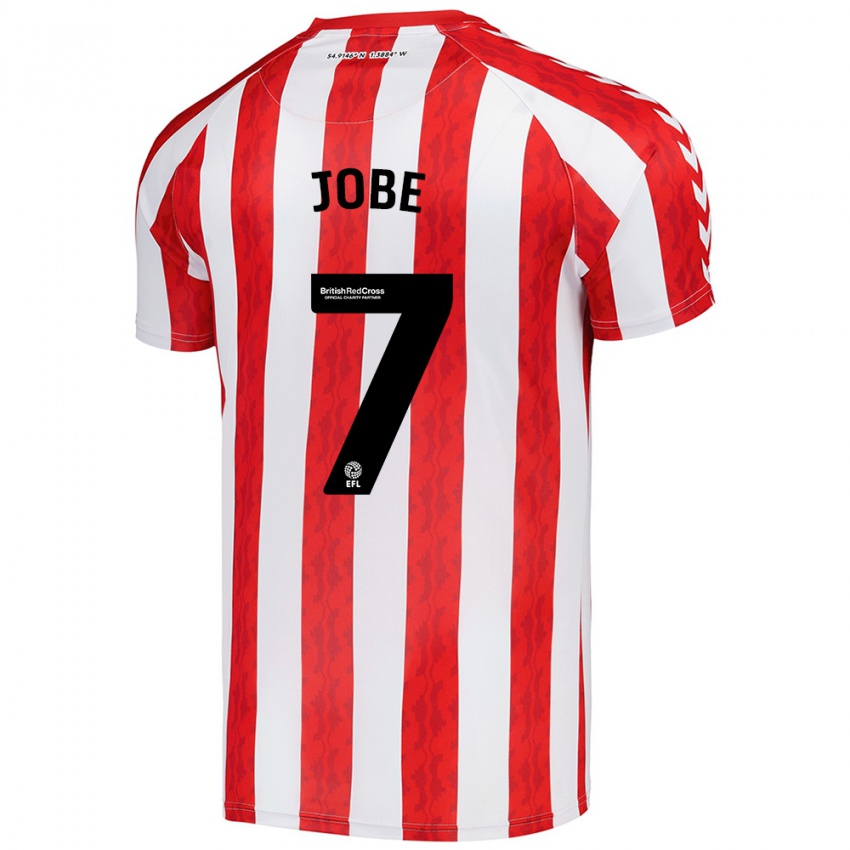 Niño Camiseta Jobe Bellingham #7 Rojo Blanco 1ª Equipación 2024/25 La Camisa México